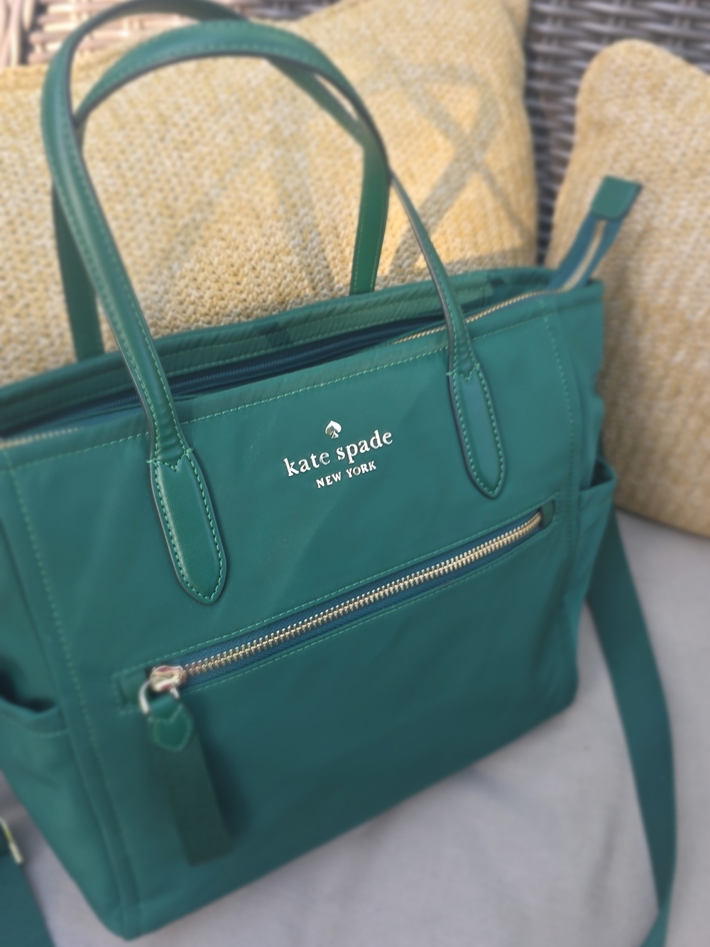 KATE SPADE New York Chelsea Deep Jade Medium Satchel TOTE - FLAWLESS - Picture 5 of 16